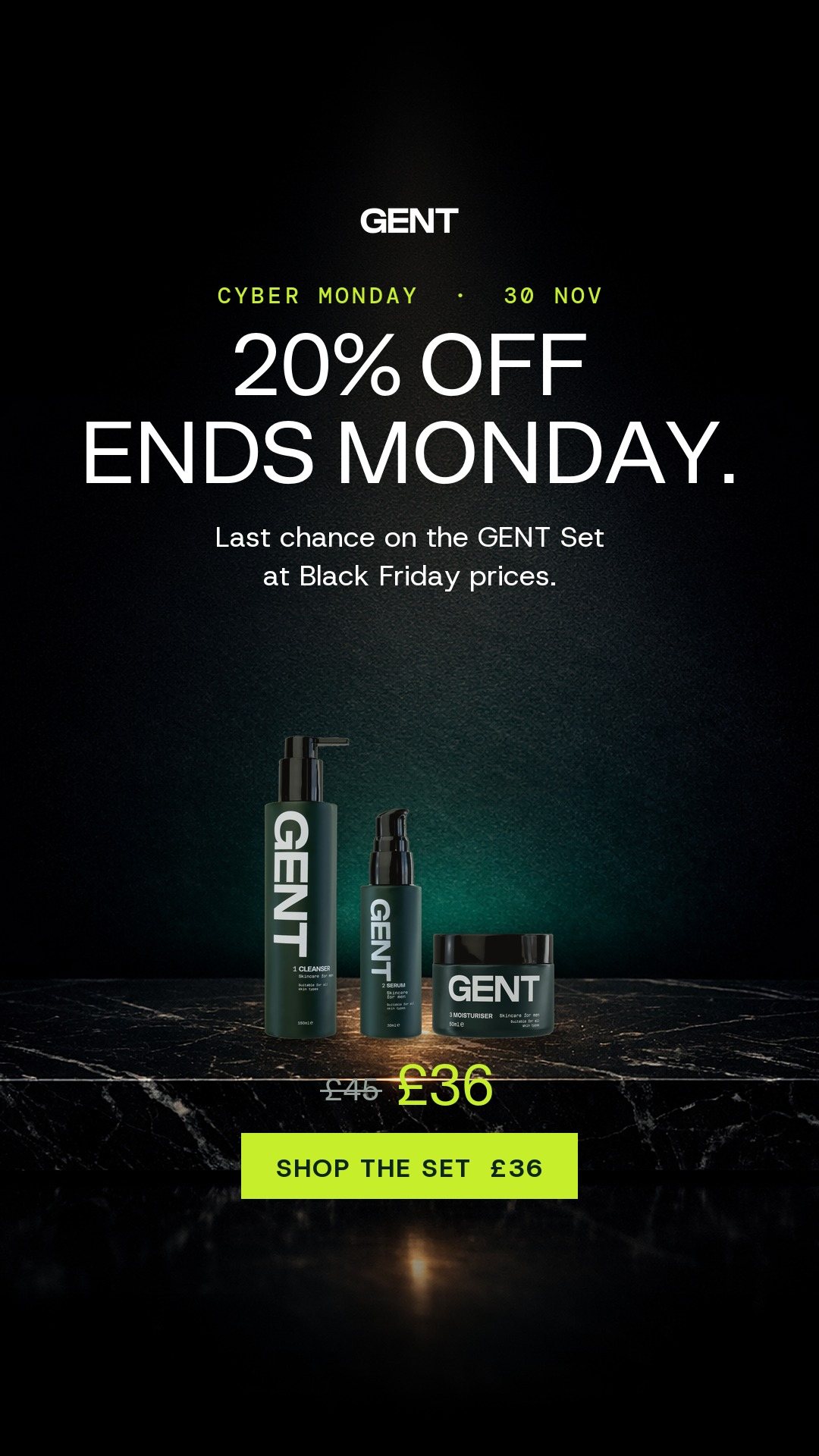Story: 20% off ends Monday