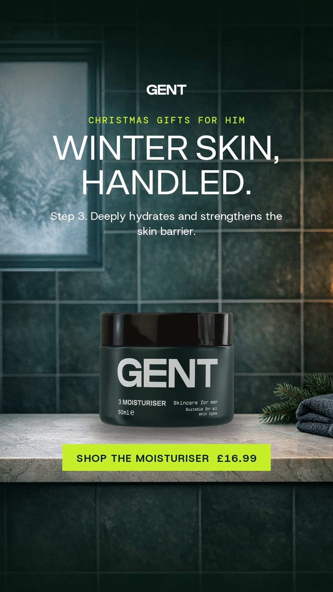Story: Moisturiser, Winter skin, handled